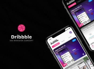 Dribbble for iOS 13 app apple design dribbble ios product ui ux