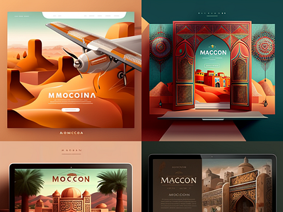 Morocco landing-page 3d animation graphic design logo motion graphics ui