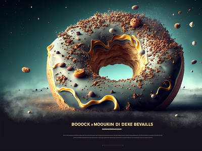 Donuts background 3d animation graphic design logo motion graphics ui