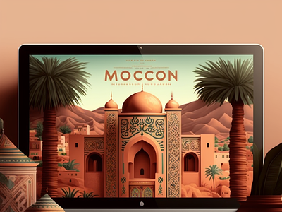 Morocco 3d animation branding graphic design logo motion graphics ui