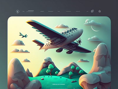 Ux/Ui design Airplane