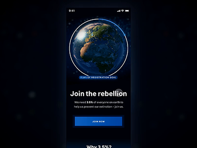 XR Signup concept climatechange donate earth environment extinctionrebellion figma join principle progress signup space