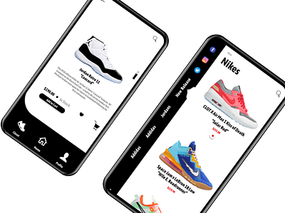 Sneaker App Design app design branding sneakers ui ux