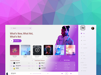 Music Web App Design app design design ui ui design