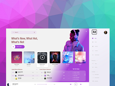 Music Web App Design