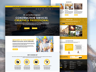 Construction Services Web Design