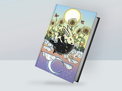 Rabbit and Wolf artwork book design digitalart digitalpainti graphic design illustration