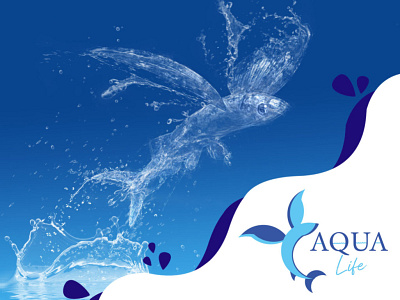 Aqua life artwork branding design digitalart graphic design illustration logo photoshop