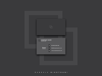 minimalist business card branding business card graphic design illustrator