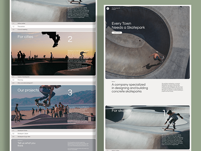 Concrete Skateparks website design landing page ui web design