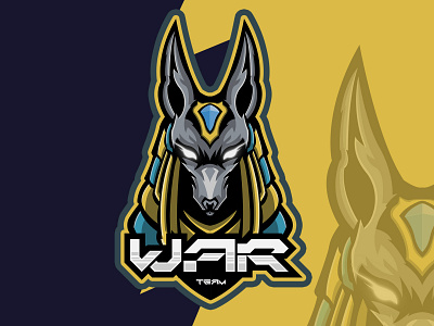 War team Mascot Logo design e sport gaming illustration logo logo design mascot vector
