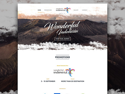 Wonderful Indonesia UI app app design design illustration traveling ui web design webdesign website website design