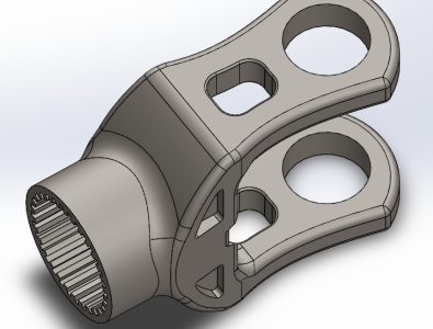 Yoke 3d ansys solidworks