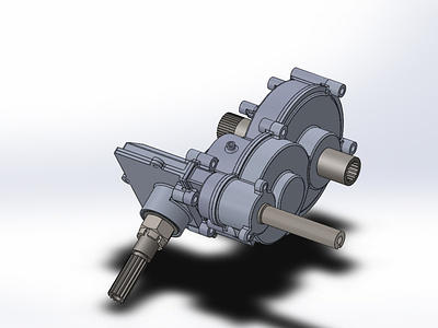 Gearbox for All Wheel Drive ATV