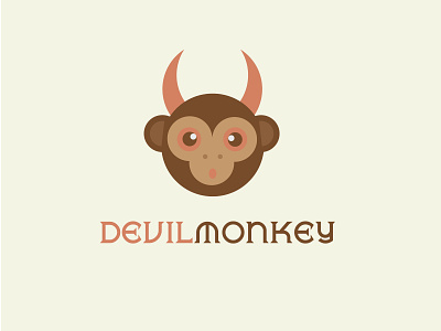 Devil Monkey devil monkey eyes horn monkey monkey logo monkey vector temper monkey