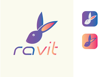Rabit app logo logo icon rabbit ear rabbit icon rabbit logo rabbit vector vitamin logo