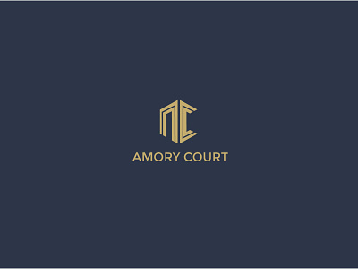 AMOURY COURT ac logo court logo flat logo gold logo law logo logo icon logo vector text logo