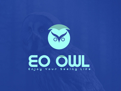 "EO OWL" optic's company modern minimalist logo design