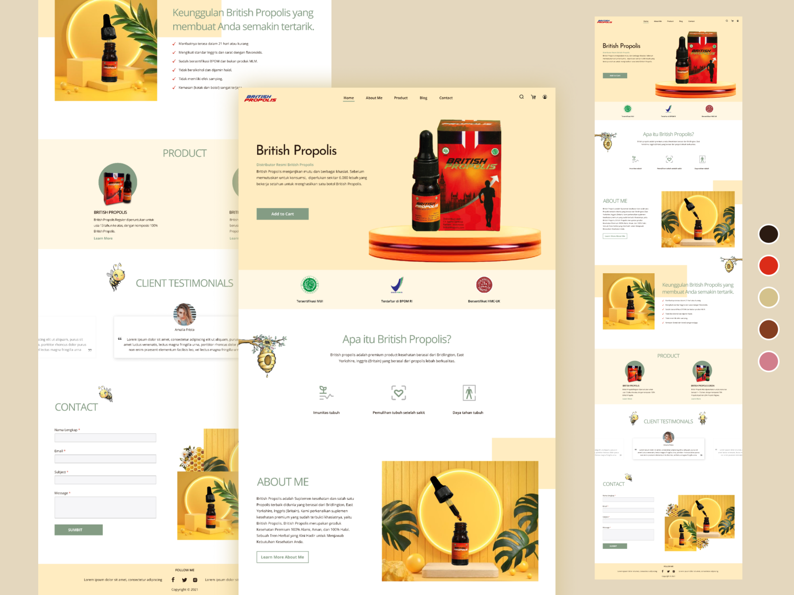 eCommerce Web Designer British Propolis by Yunita Rustania on Dribbble