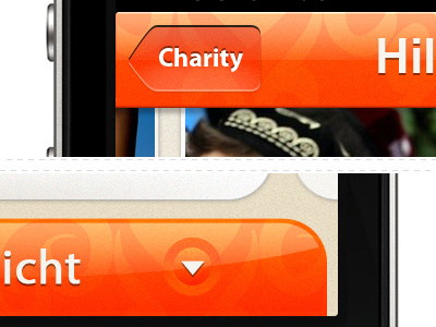 Charity App - start details app application button corners donation fundraising iphone manual navigation bar sms text ui uinavigationbar user interface