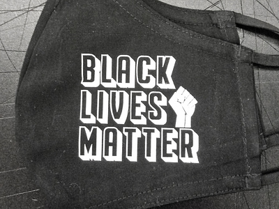 BLM Mask black lives matter blm design graphic design mask screen print