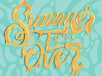 Summer is Over ipad lettering lettering art procreate summer