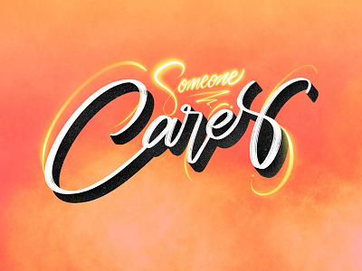 Someone Cares Lettering brushpen ipadpro lettering typography