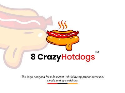 Hotdogs Restaurant Logo branding graphic design hotdogs logo restaurant logo