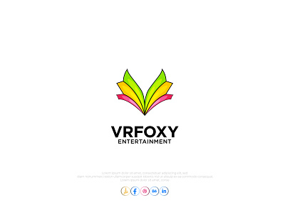 V letter Fox logo branding creative logo 99 design graphic design latest logo logo logo design modern logo