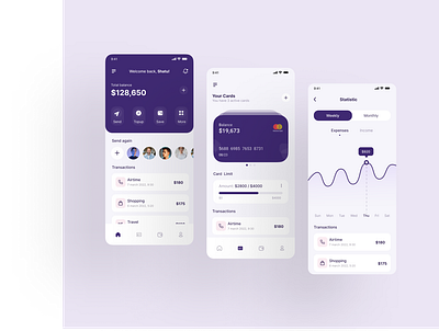 bank mobile app design. app design graphic design ui ux