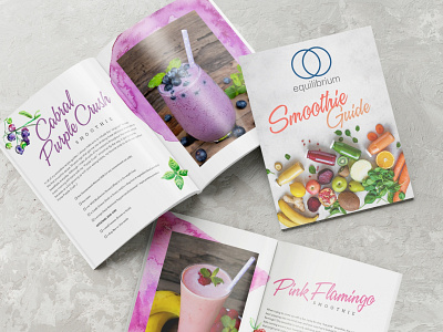 Smoothie Guide design indesign print typography