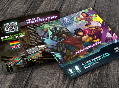 Nanolith Game Flyer branding design game graphic design photoshop print