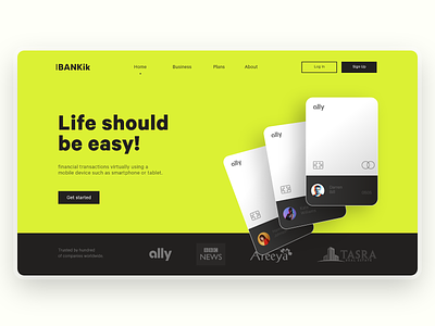 Mobile Banking and Card Management Website
