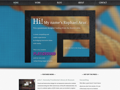 New Homepage droid sans droid serif homepage design portfolio redesign