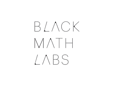 Black Math Labs black black math graphik labs logo math minimal type word mark