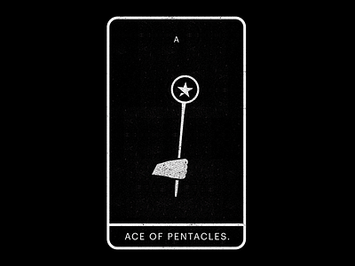 Ace of Pentacles. ace black cups fist hand minimal pentacles tarot white