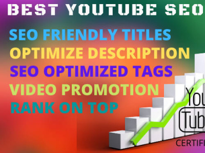 YT SEO & Promotion bobby consultationaudienceresearch design digitalmarketing logo videomarketing videopromotion videoseo youtubemarketing
