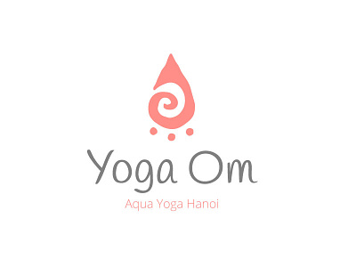 Aqua Yoga Dribbble design logo om yoga