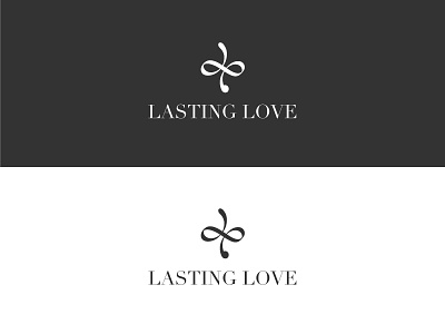 Lasting love logo concept lasting logo love