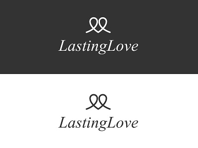 Lasting love logo concept