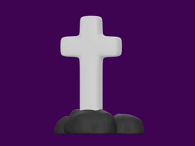 Cross for Halloween 3d blender figma halloween illustration logo ui