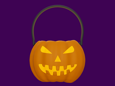 Pumpkin 3d 3d icon 3dmodel app app desing blender design illustration ui vector webdesign website