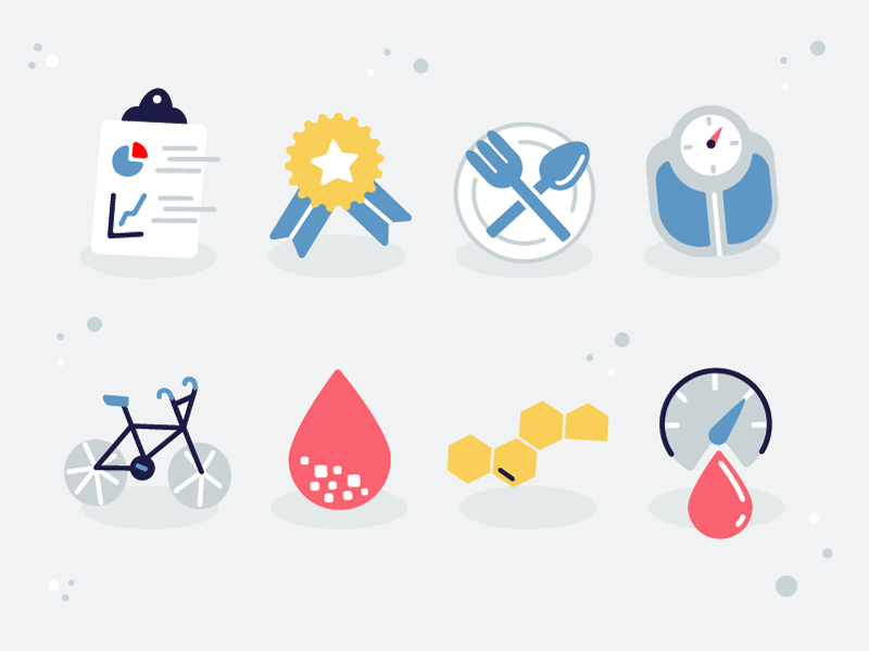 Health Tech Icons graphic design health iconography illustrations tech ui