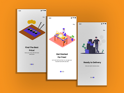 🍔 Food App ( Moodboards Screen )