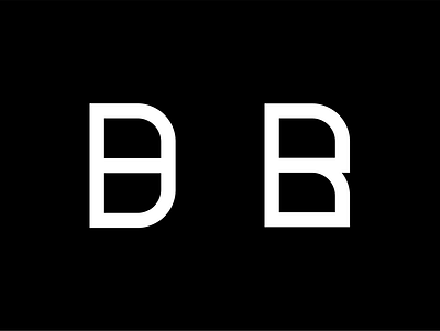 B Logo branding design flat illustration logo