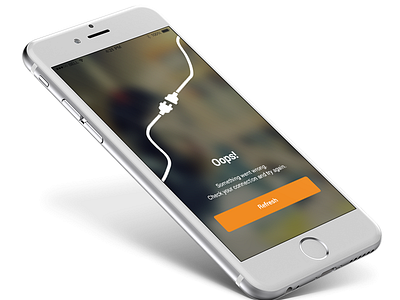 Connection Error Mockup design mobile ui
