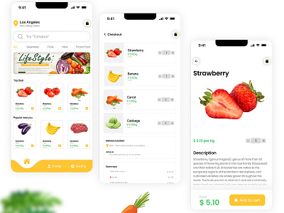 Grocery Mobile App delivery delivery app figma fron end developer graphic design grocery grocery app grocery app ui grocery iteam delivery grocery store mobile design ui ui design uiux user interaction user interface ux design ux research