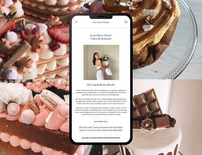 Cakes By Robynne app branding design ui ux