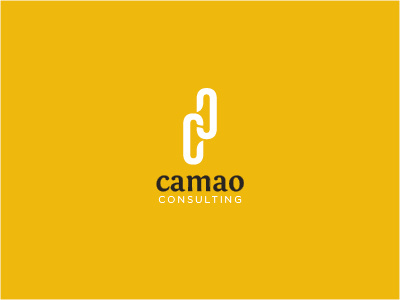 Camao Consulting brand branding consulting identity logo yellow