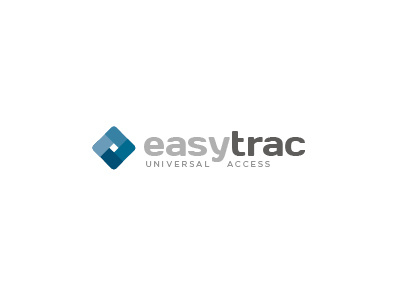 easy trac blue brand branding identity logo